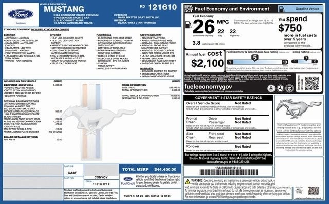 2024 Ford Mustang EcoBoost Premium