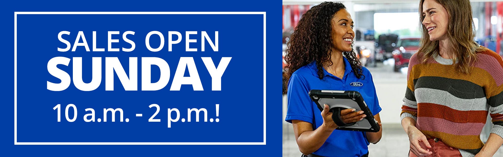 Sales Open Sunday from 10-2