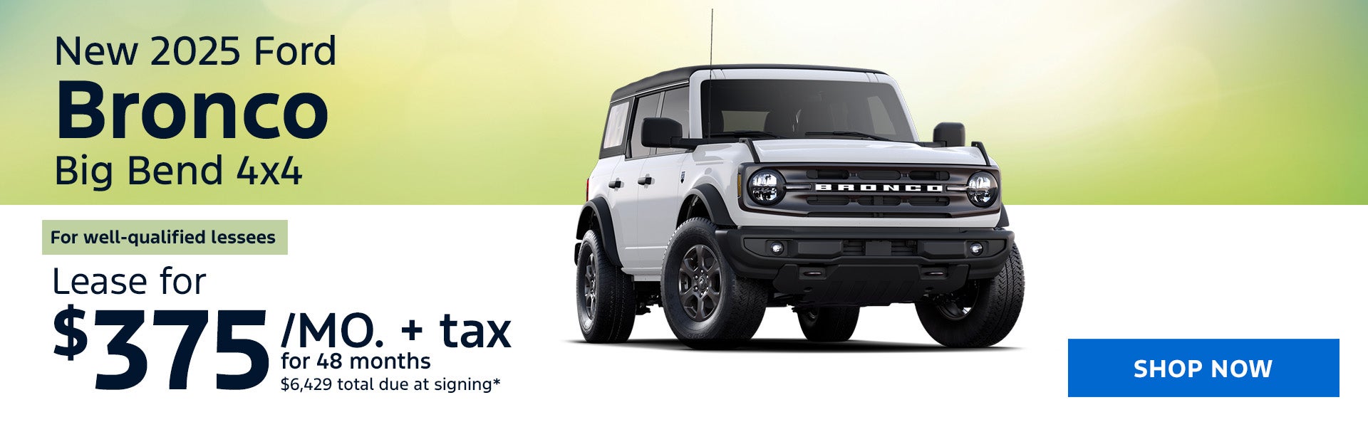 New 2025 Ford Bronco Big Bend 4x4