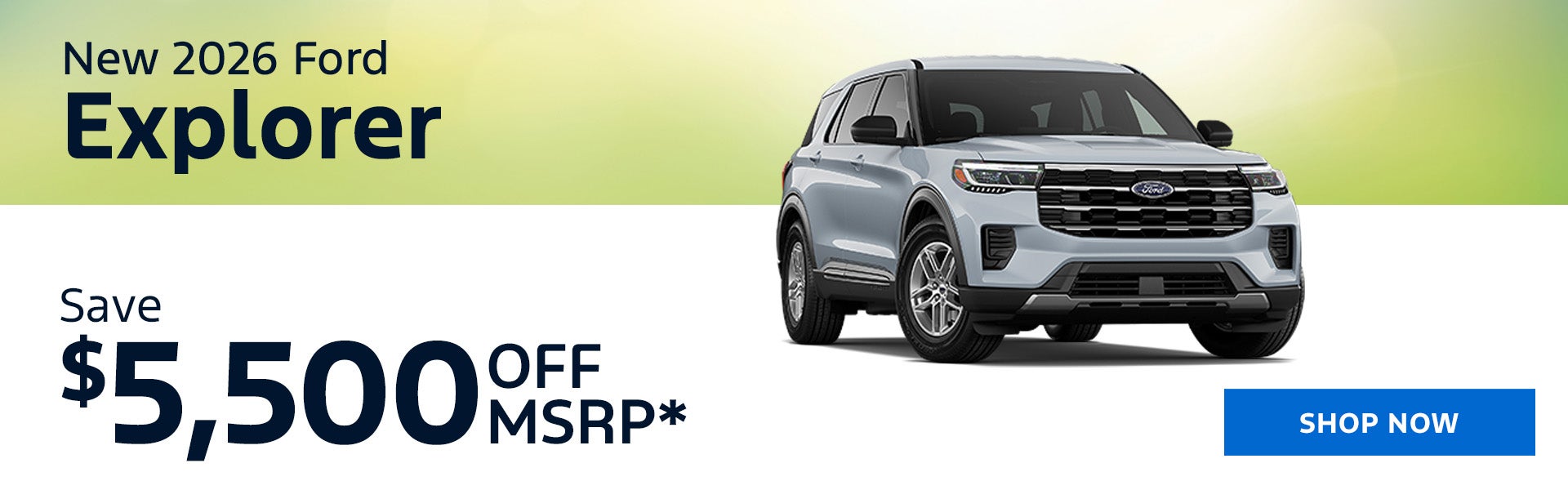 New 2026 Ford Explorer