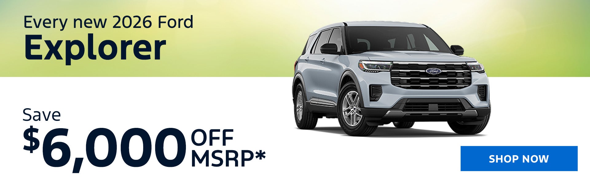 New 2026 Ford Explorer