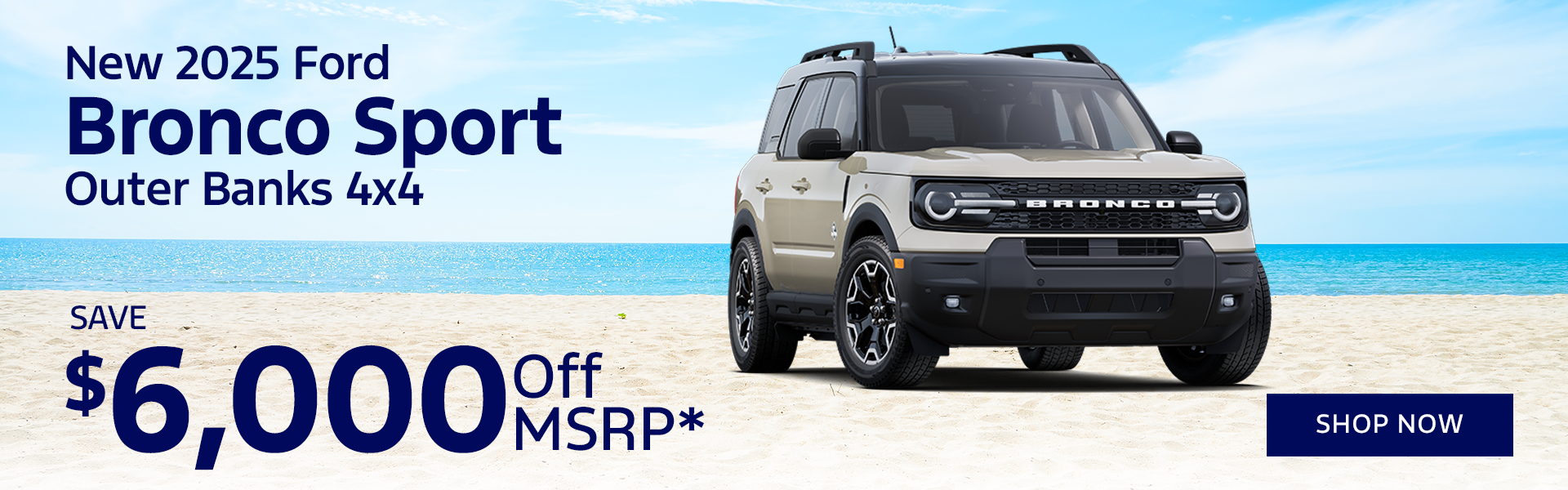 New 2025 Ford Bronco Sport Outer Banks 4x4