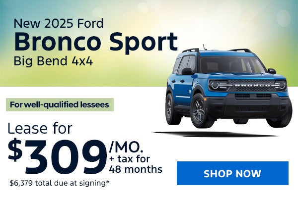 New 2025 Ford Bronco Sport Big Bend 4x4